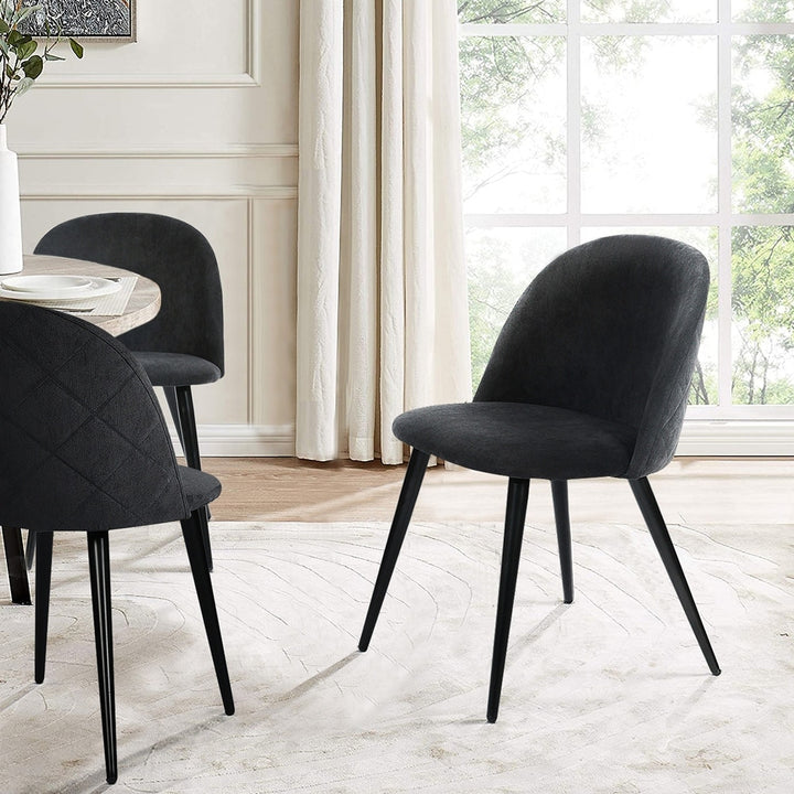 MARLOW CHAIR (BOX OF 4) - BLACK VELVET