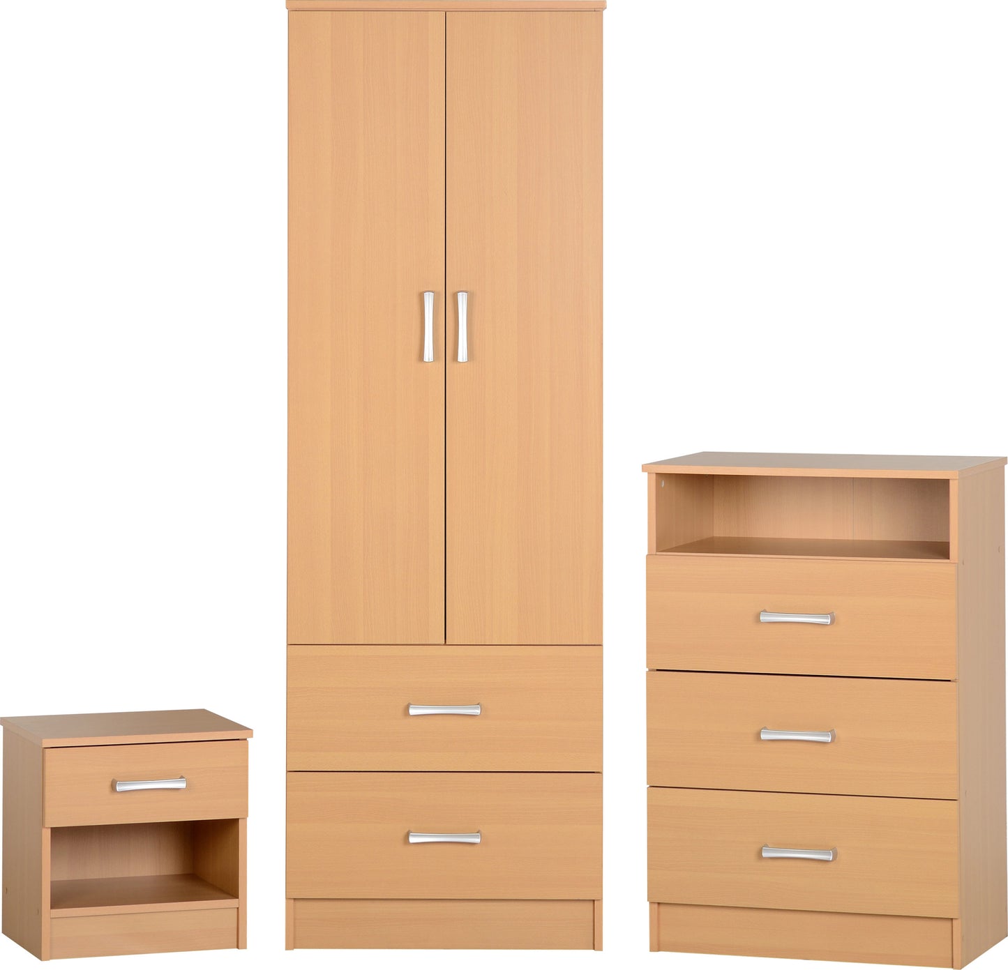 POLAR BEDROOM SET - BEECH