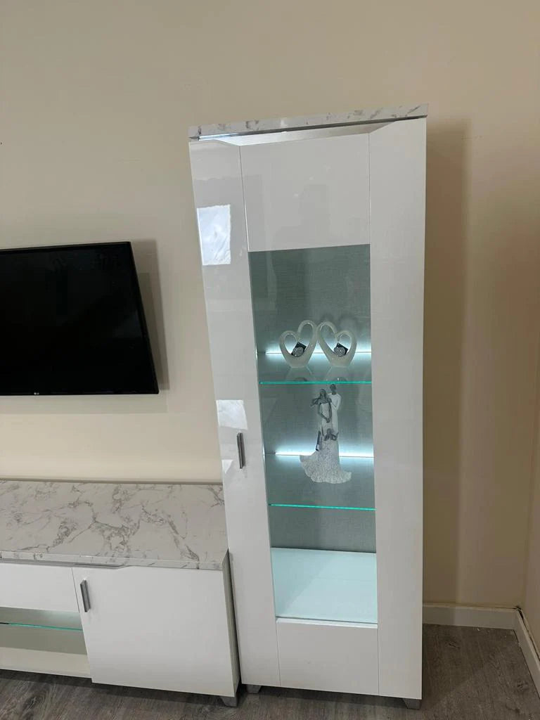 Romi 1 Right Hand Door Glass Cabinet