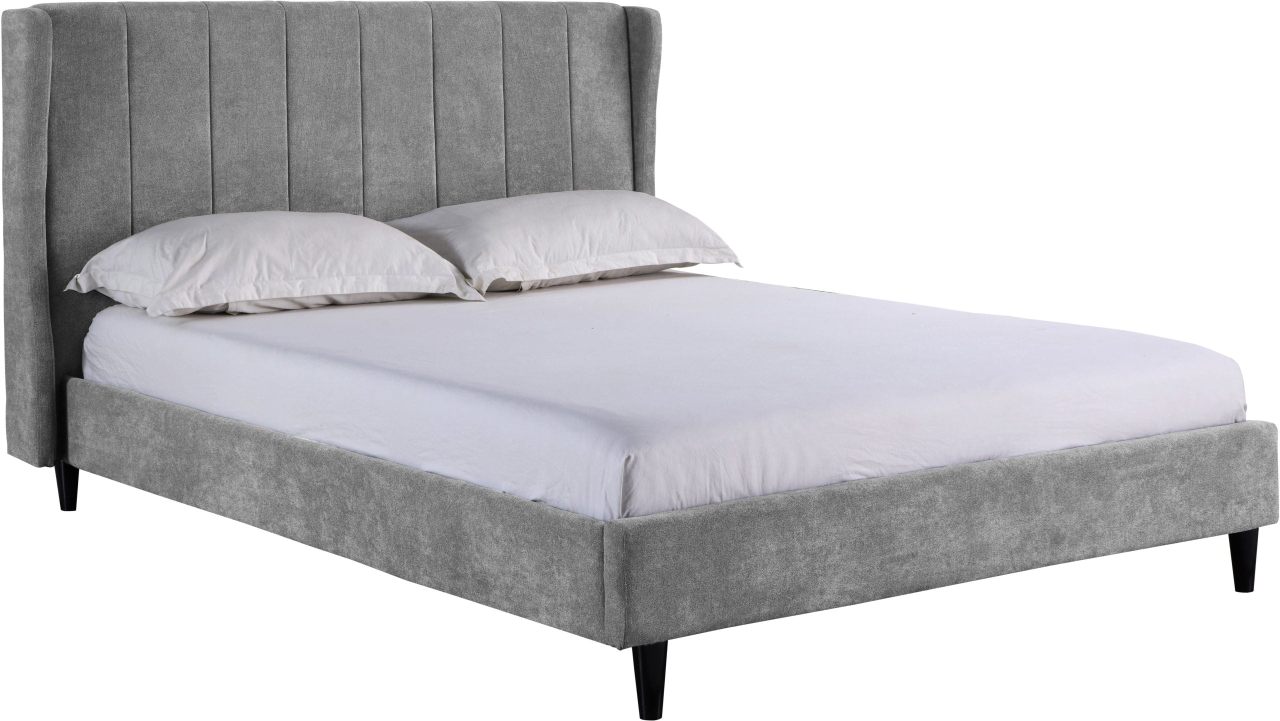 Amelia 5' Bed - Dark Grey Fabric