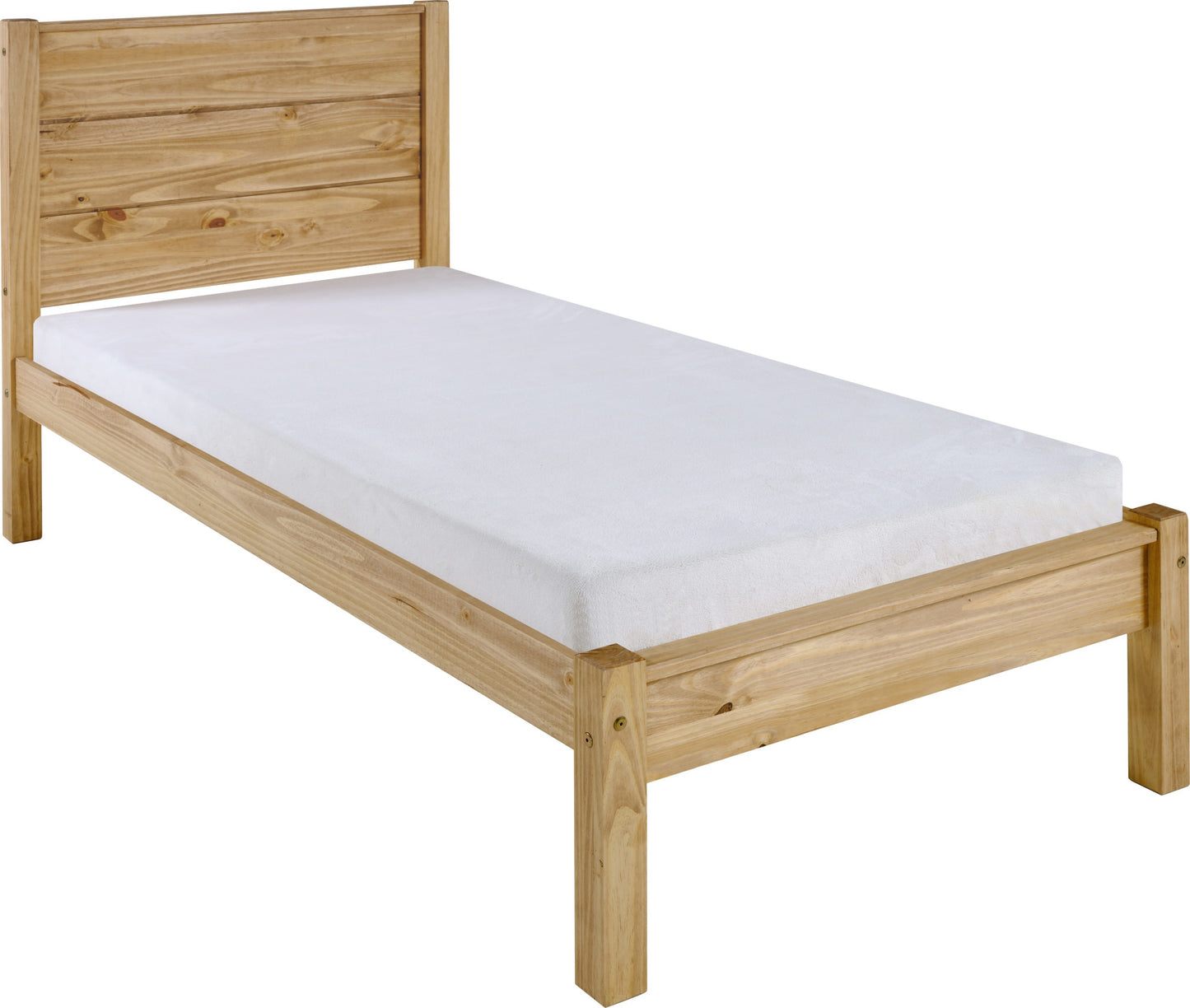 BARTON 3' BED  - WAXED PINE