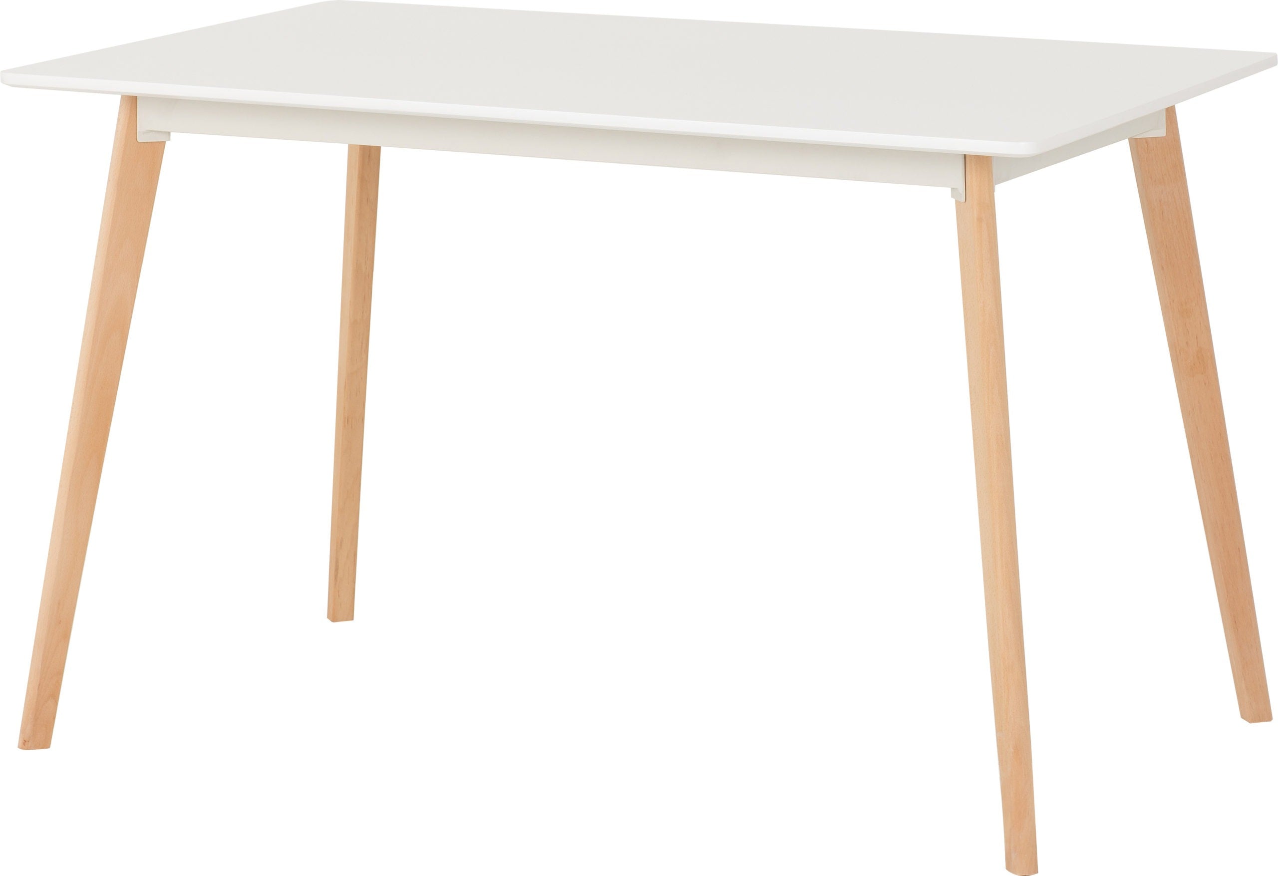 BENDAL DINING TABLE - WHITE/BEECH