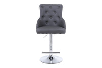 Majestic Hudson Grey PU Bar Stool