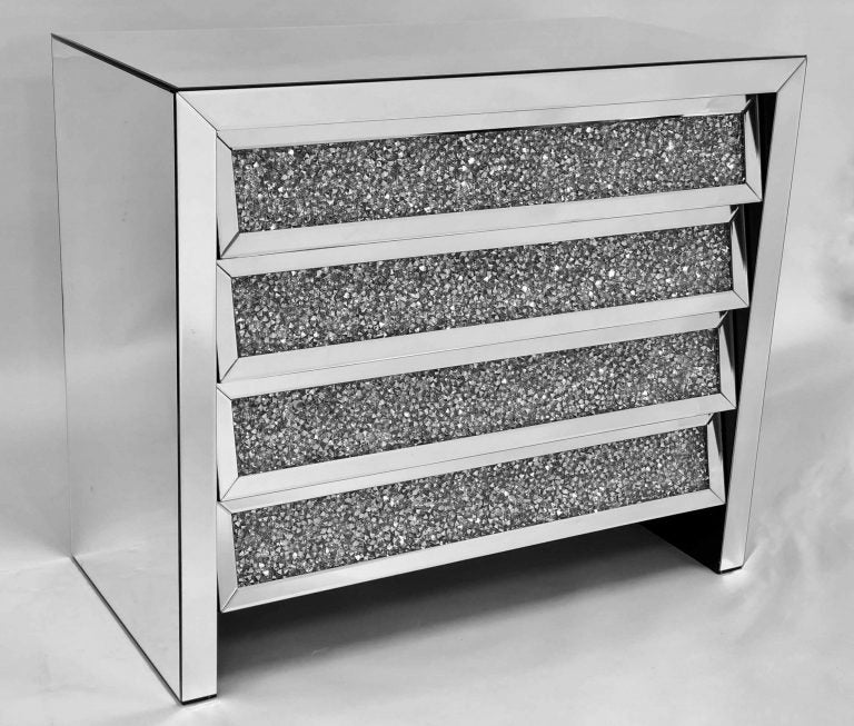 Bosa Diamond Crush 4 Drawers Chest