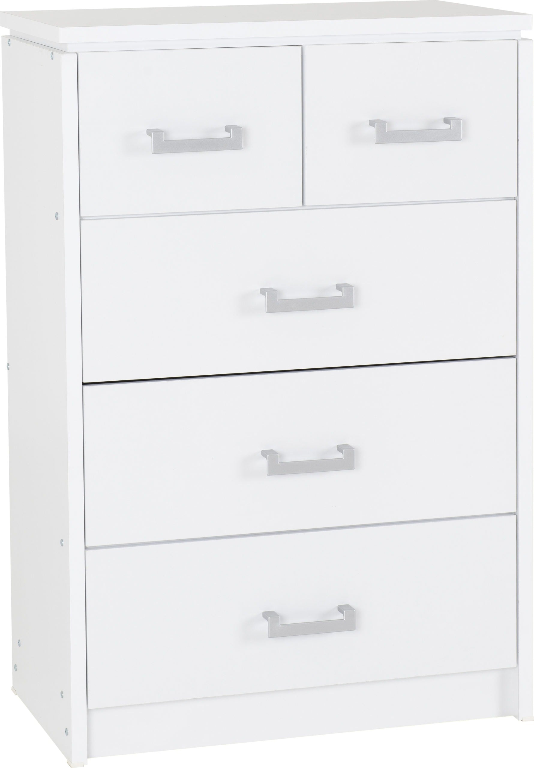 CHARLES 3+2 DRAWER CHEST - WHITE