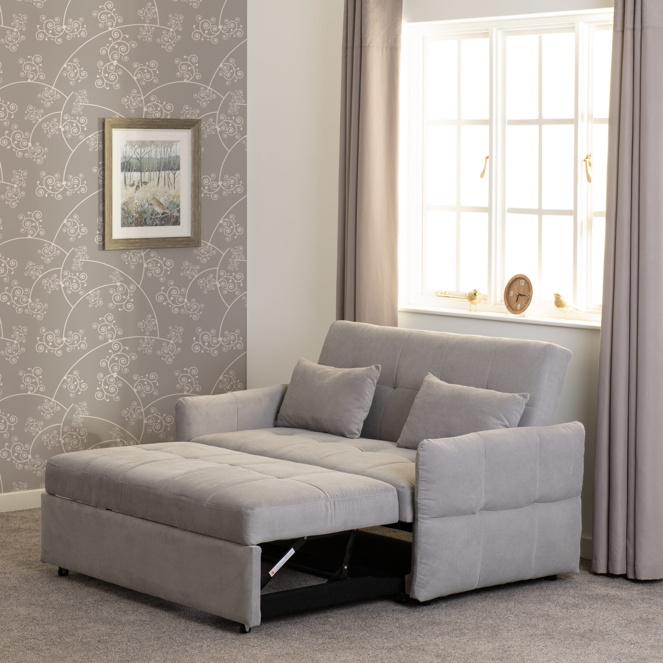 Chelsea Sofa Bed Silver Grey