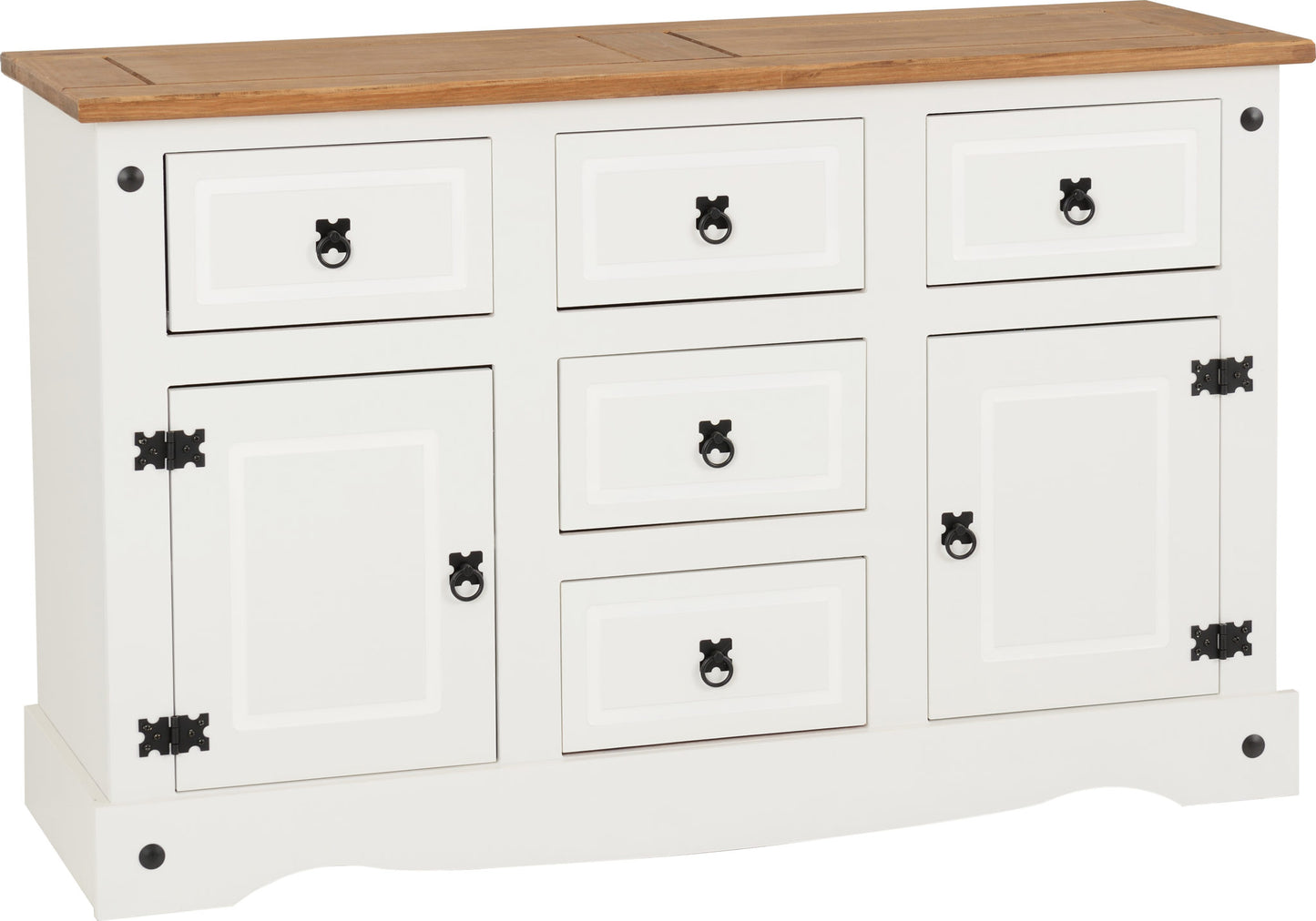 CORONA 2 DOOR 5 DRAWER SIDEBOARD - WHITE