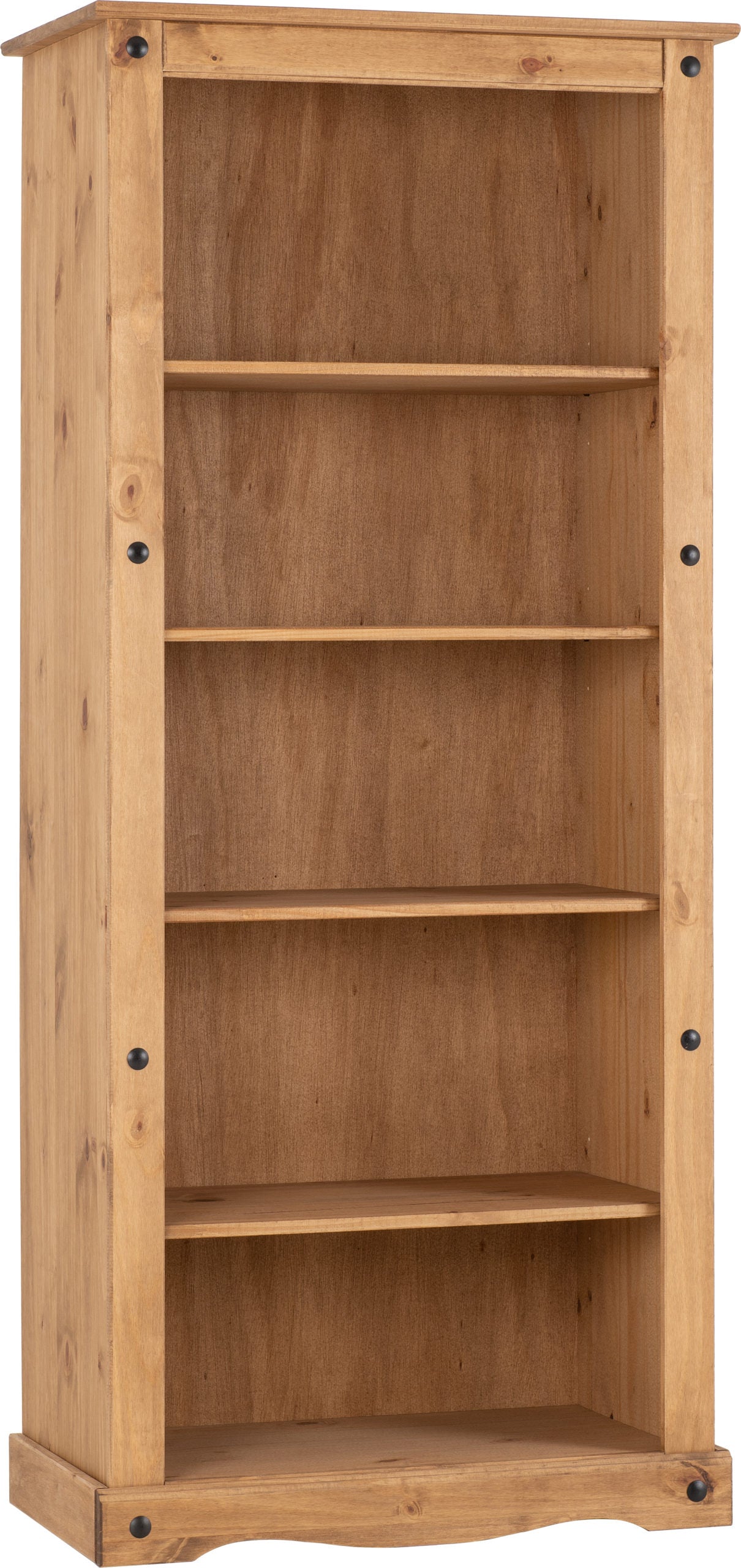 CORONA TALL BOOKCASE - DISTRESSED WAXED PINE