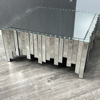 Mirrored 2 Drawer Large Piano Coffee Table