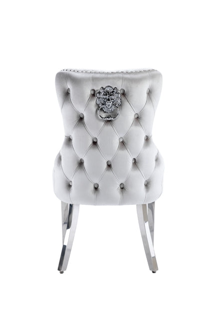 Victoria Silver Lion Dining Chair