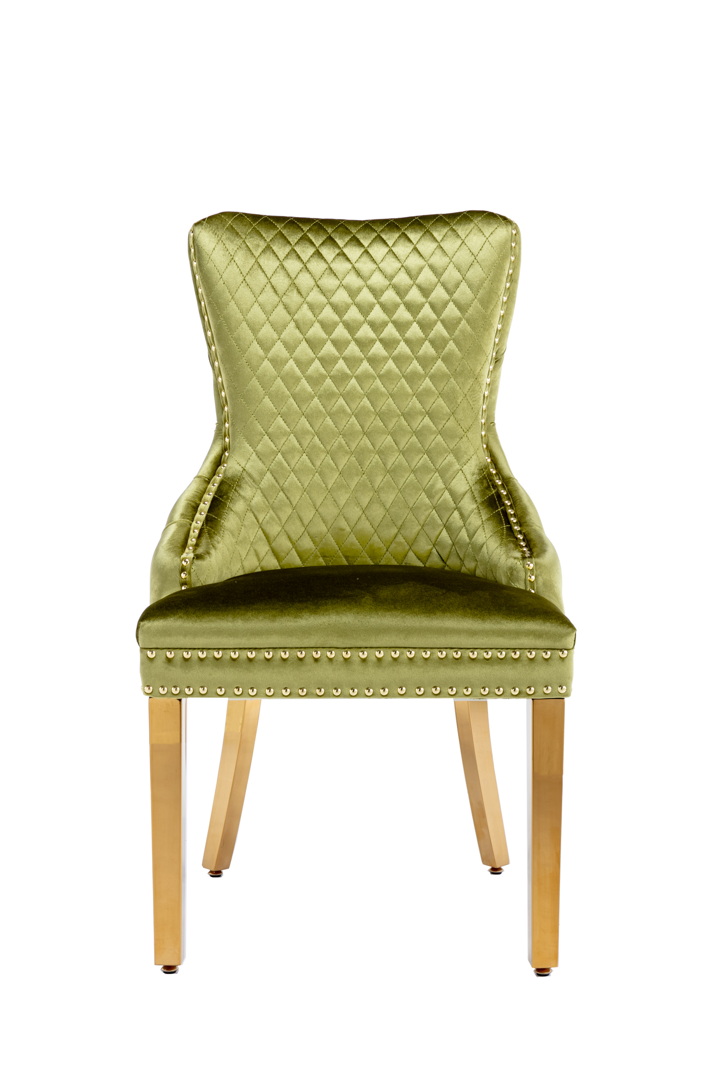 Victoria Green Gold Lion Dining Chair