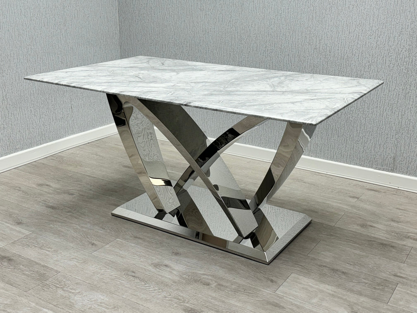 Grey Marble Dining Table