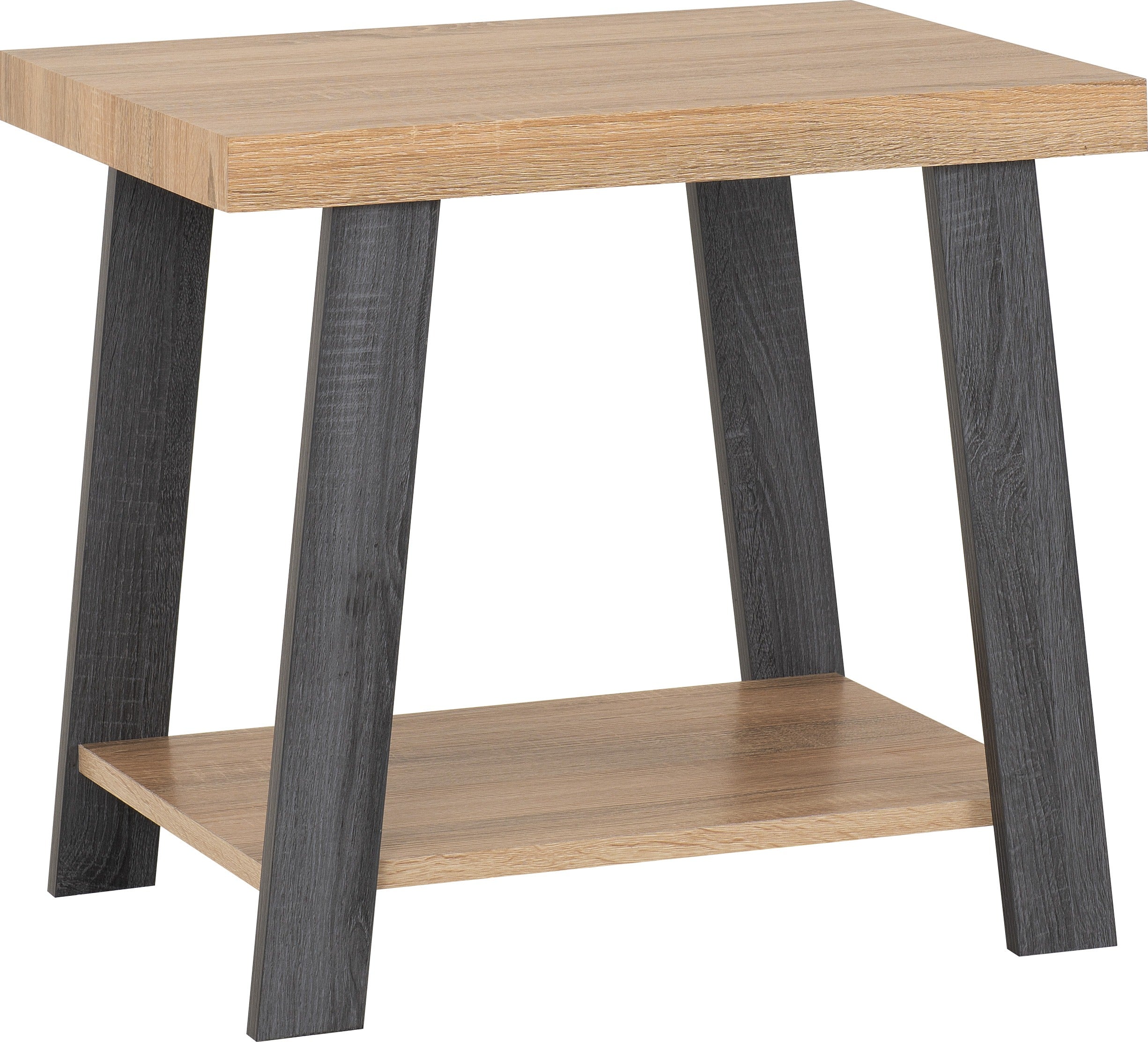 EDDIE SIDE TABLE - GREY/SONOMA EFFECT