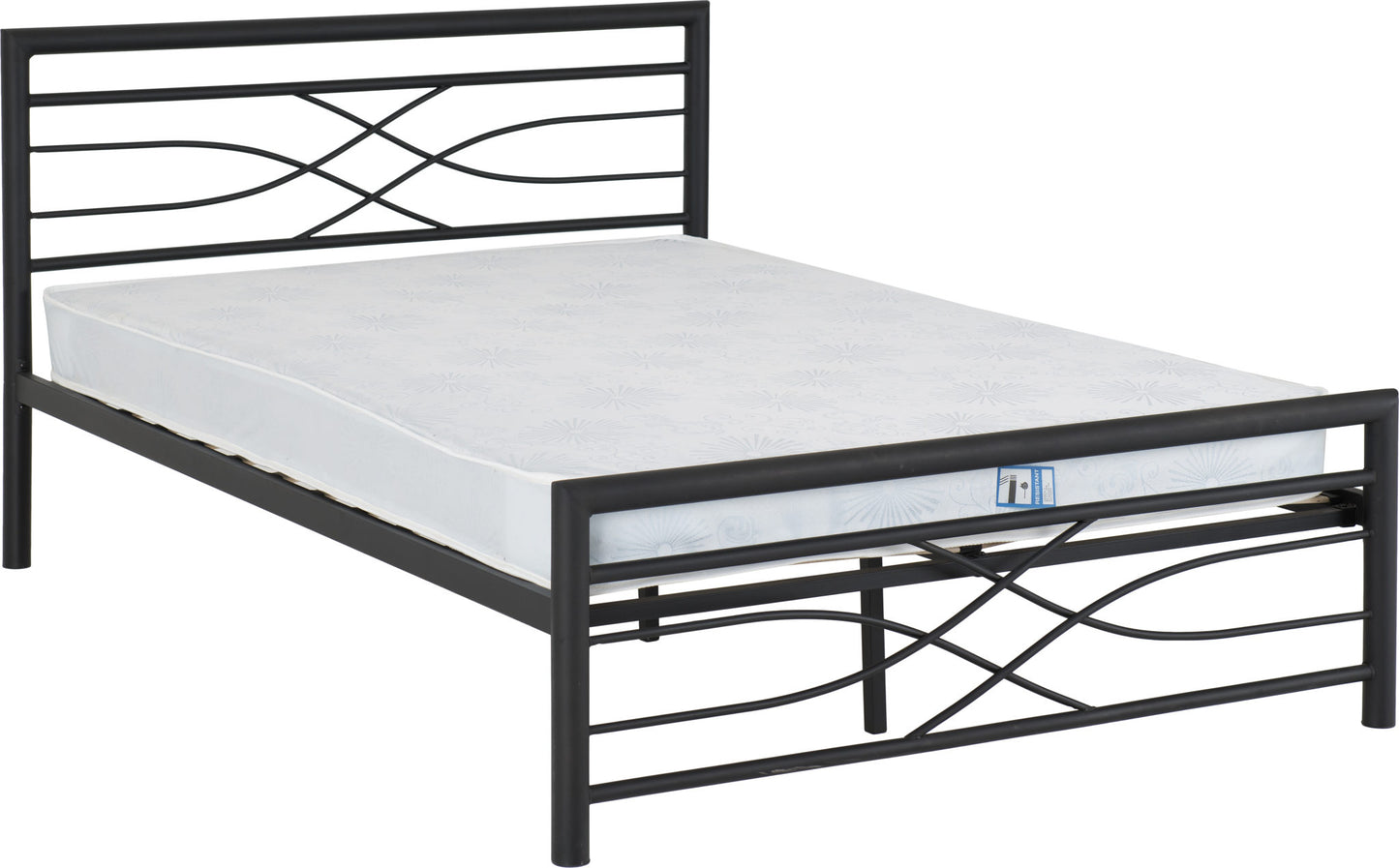 KELLY 4'6" BED - BLACK