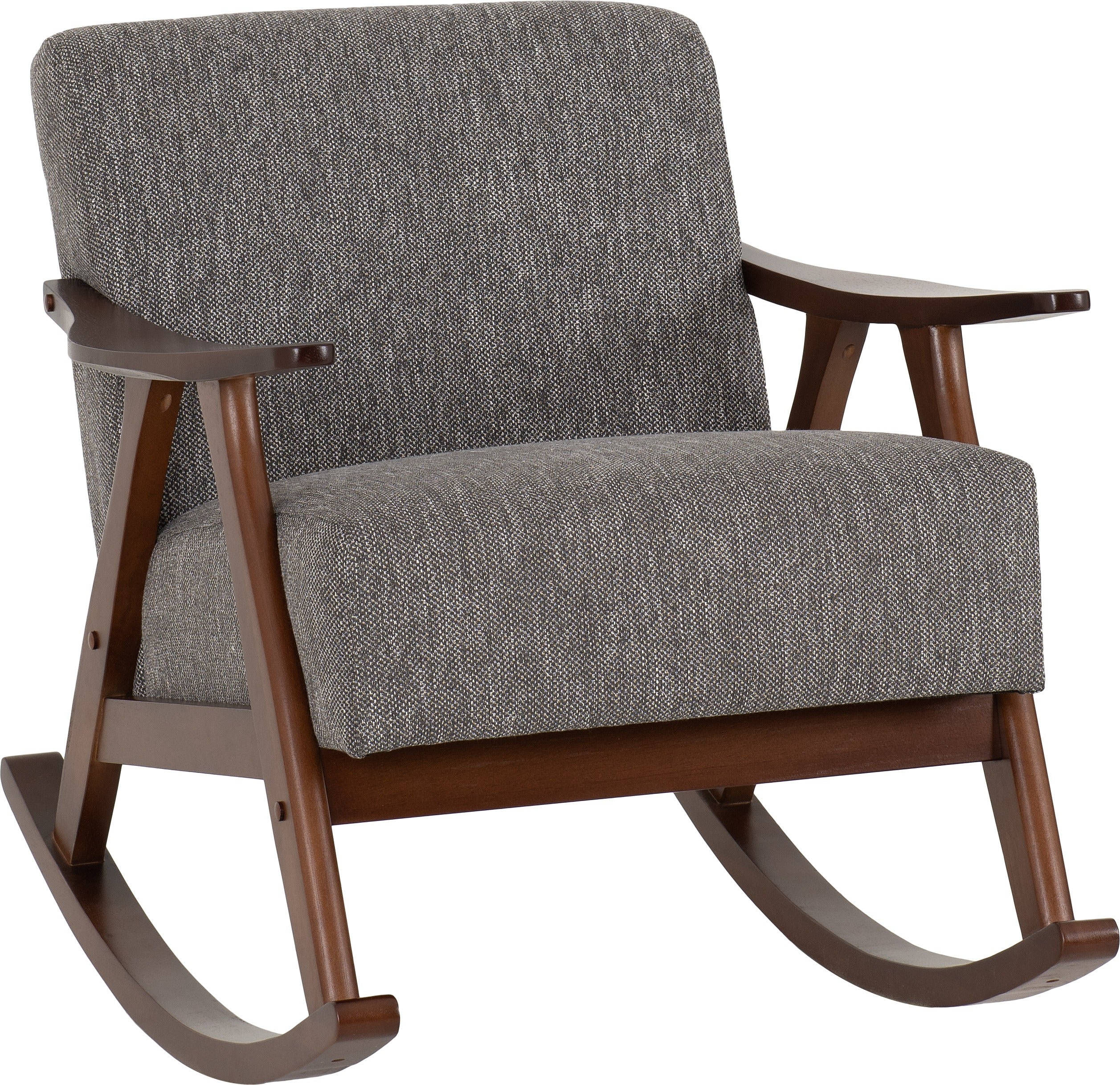 KENDRA ROCKING CHAIR - GREY FABRIC