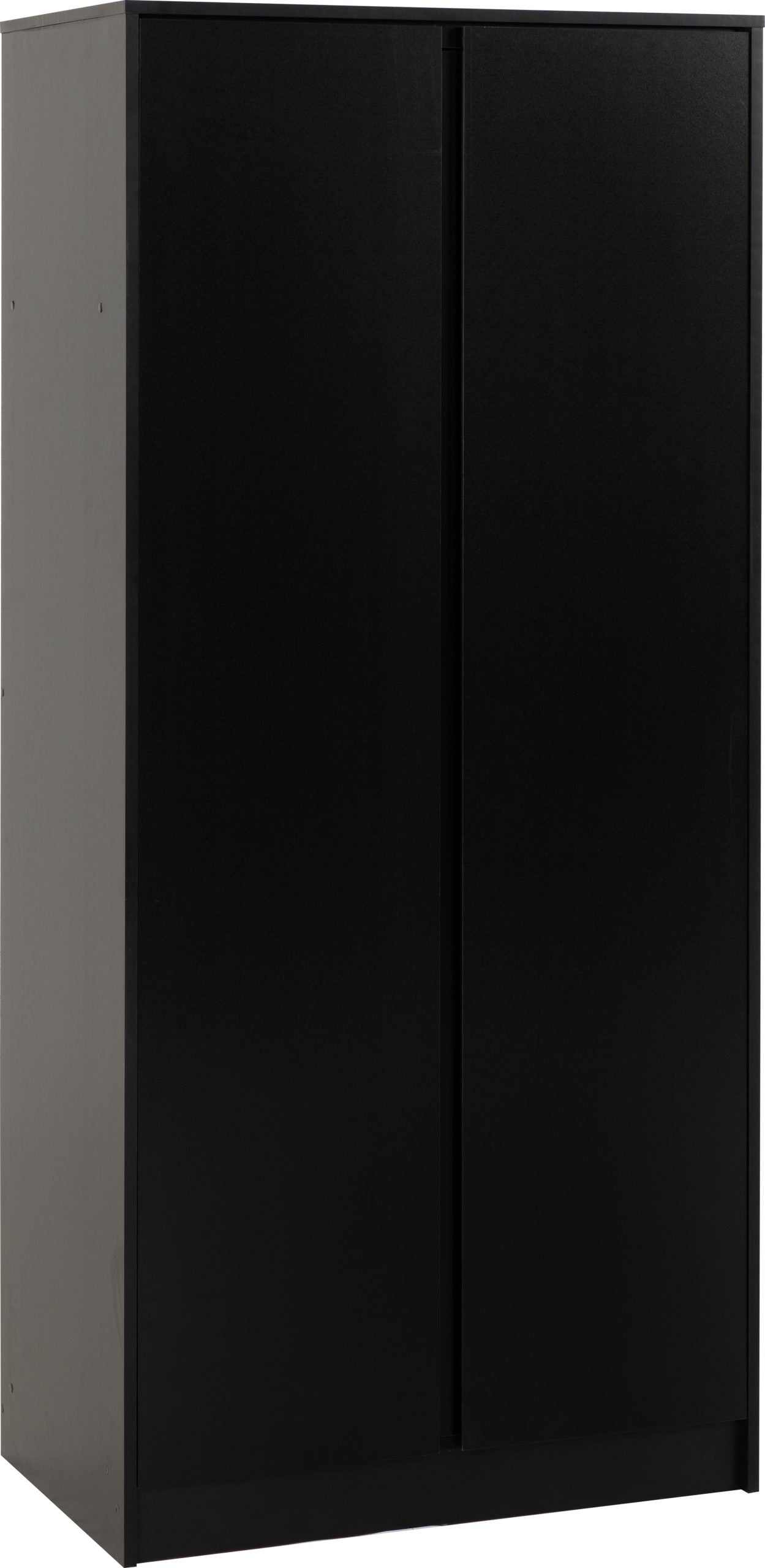 MALVERN 2 DOOR WARDROBE - BLACK