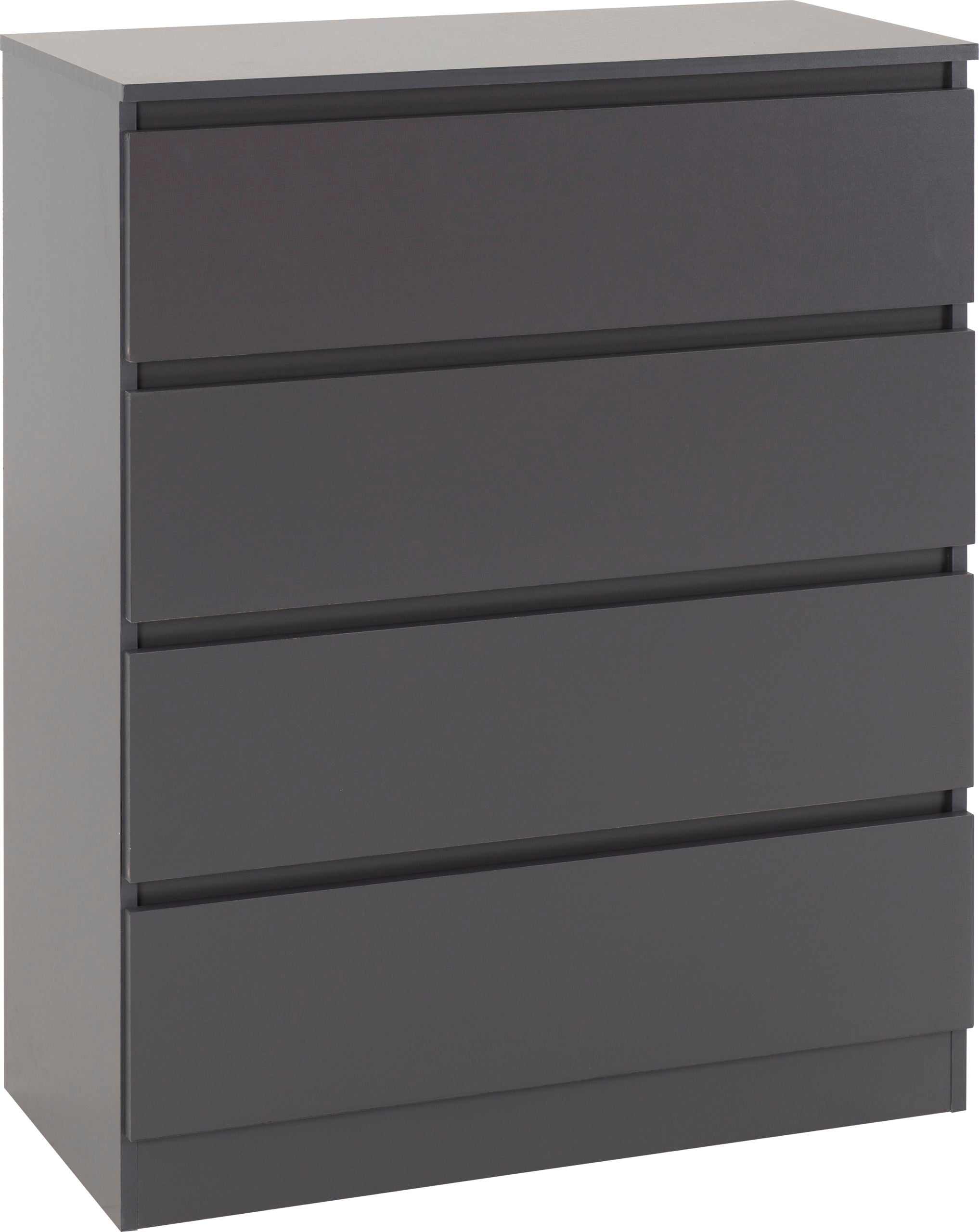 MALVERN 4 DRAWER CHEST - GREY