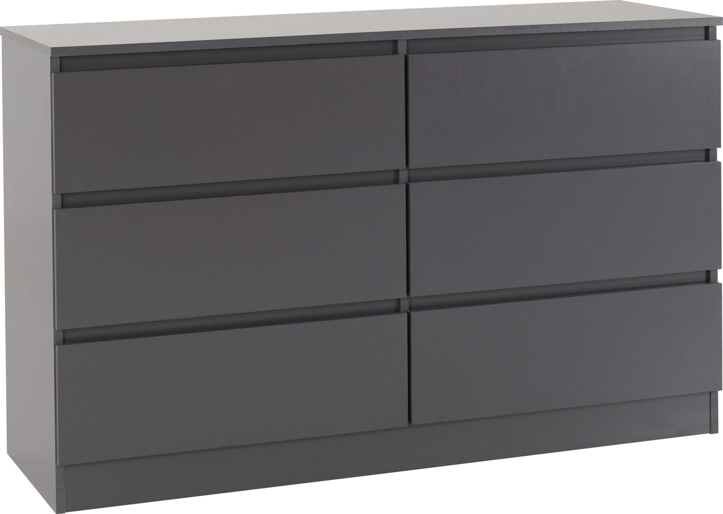 MALVERN 6 DRAWER CHEST - GREY