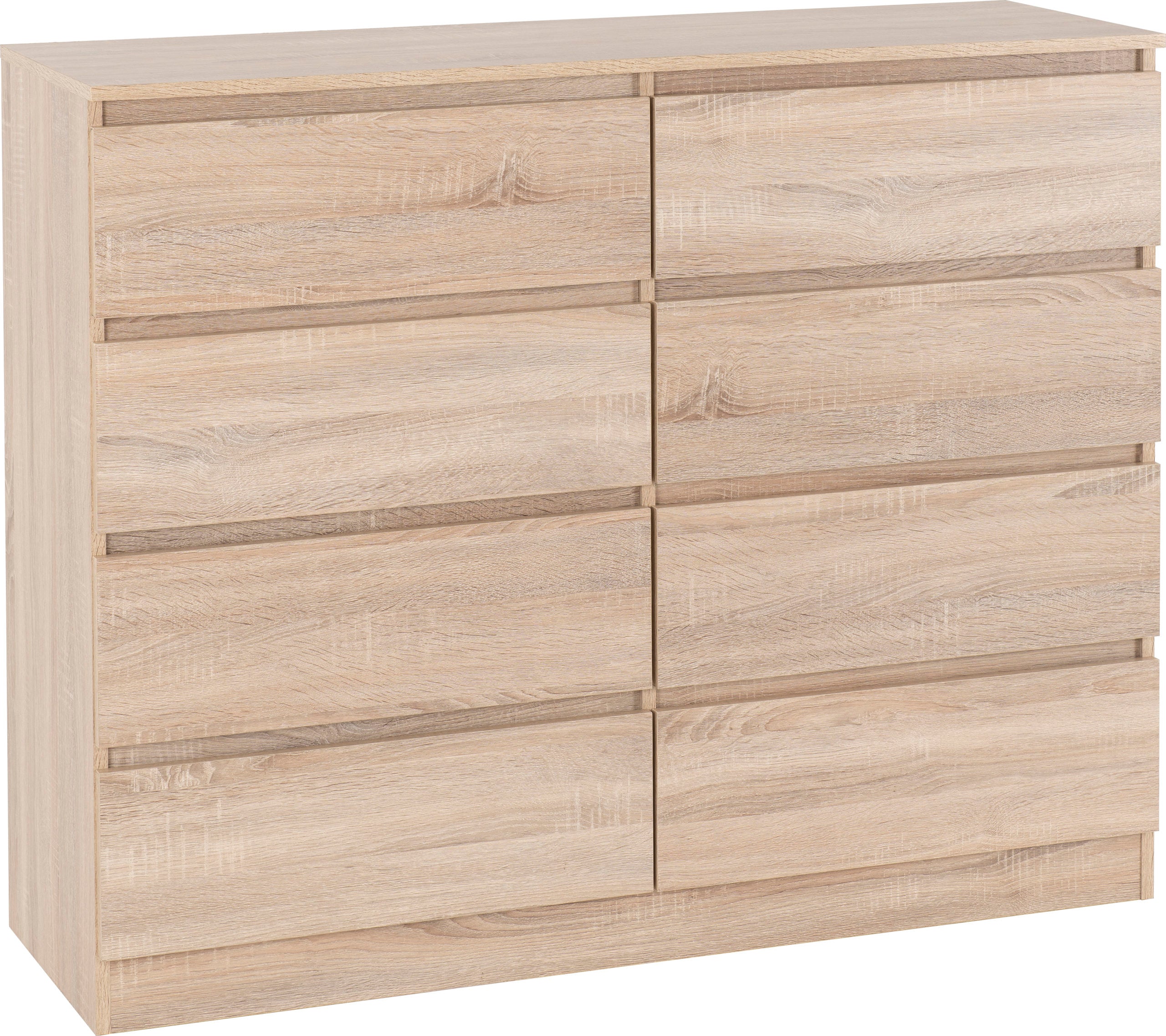 MALVERN 8 DRAWER CHEST - SONOMA OAK EFFECT