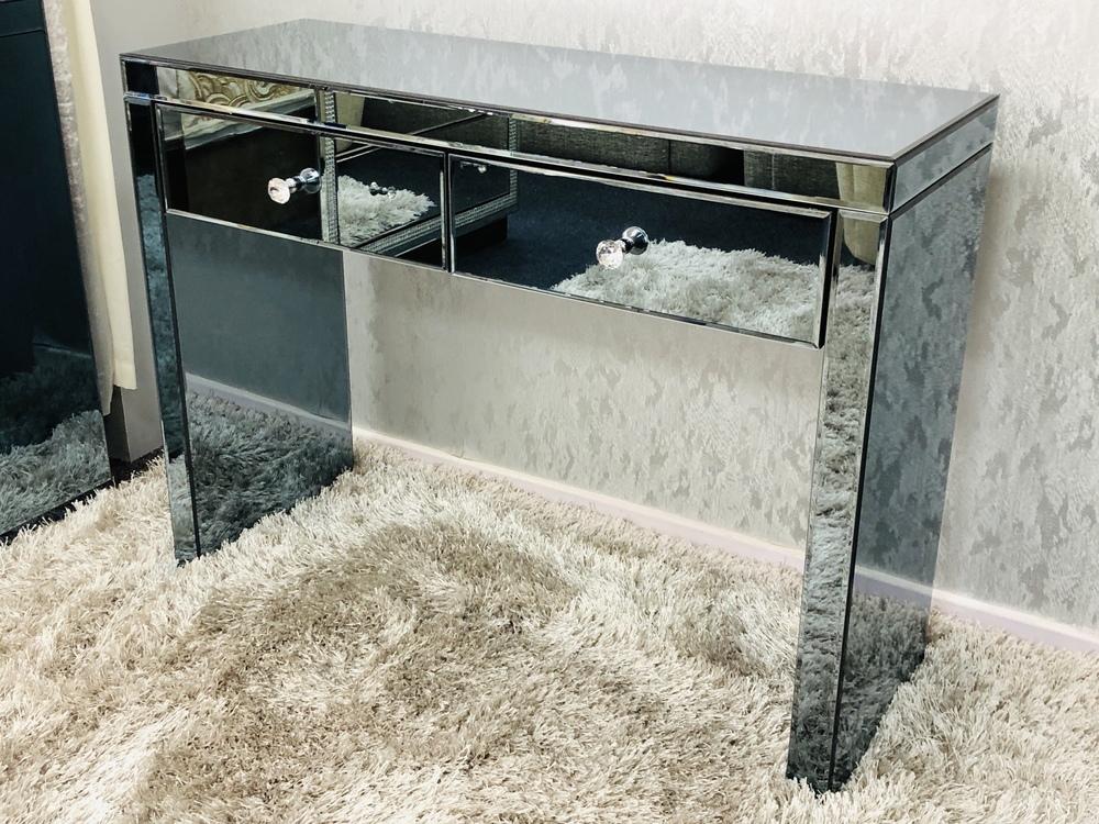 Jasmine Grey Mirrored Console Table