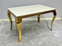 Sofia Cream & Gold Marble Table