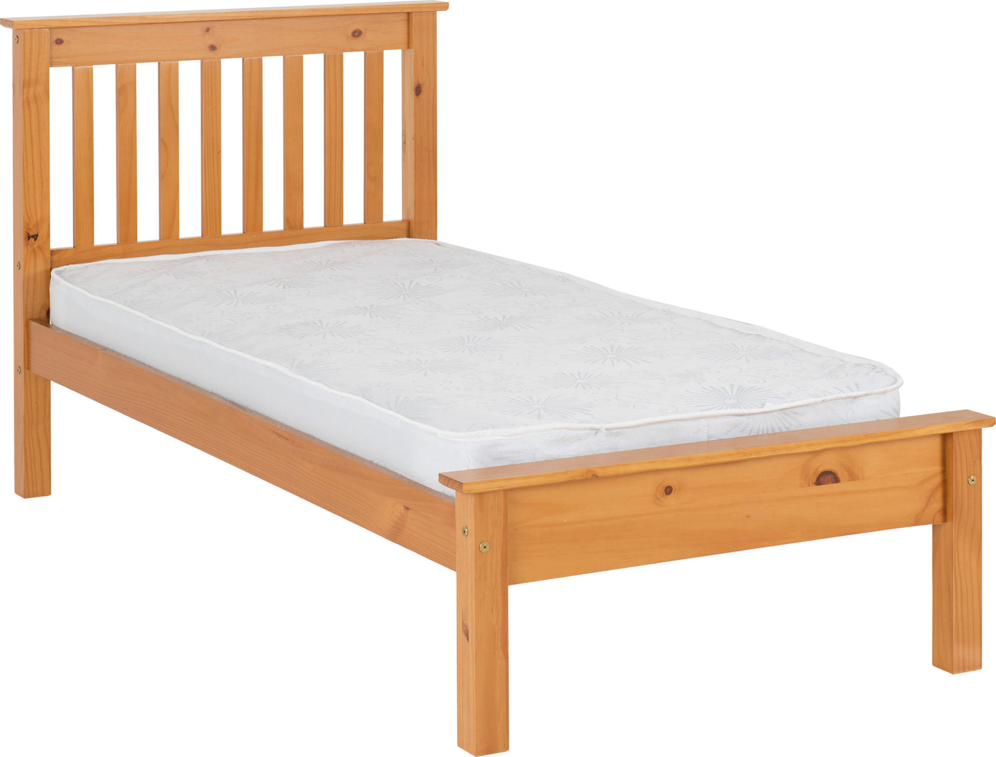 MONACO 3' BED LOW FOOT END - ANTIQUE PINE