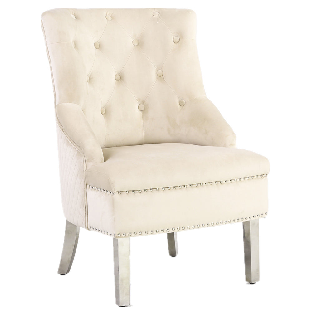 Majestic Mink Wing Chair