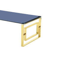 Memphis Grey & Gold Glass Coffee Table