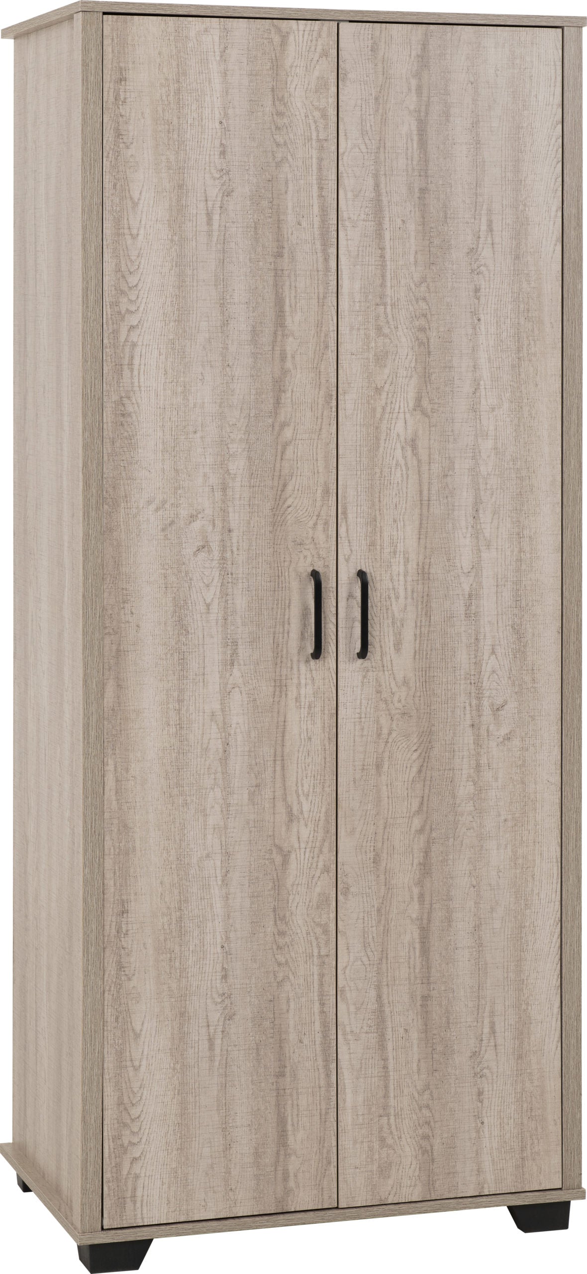 OLIVER 2 DOOR WARDROBE  - LIGHT OAK EFFECT