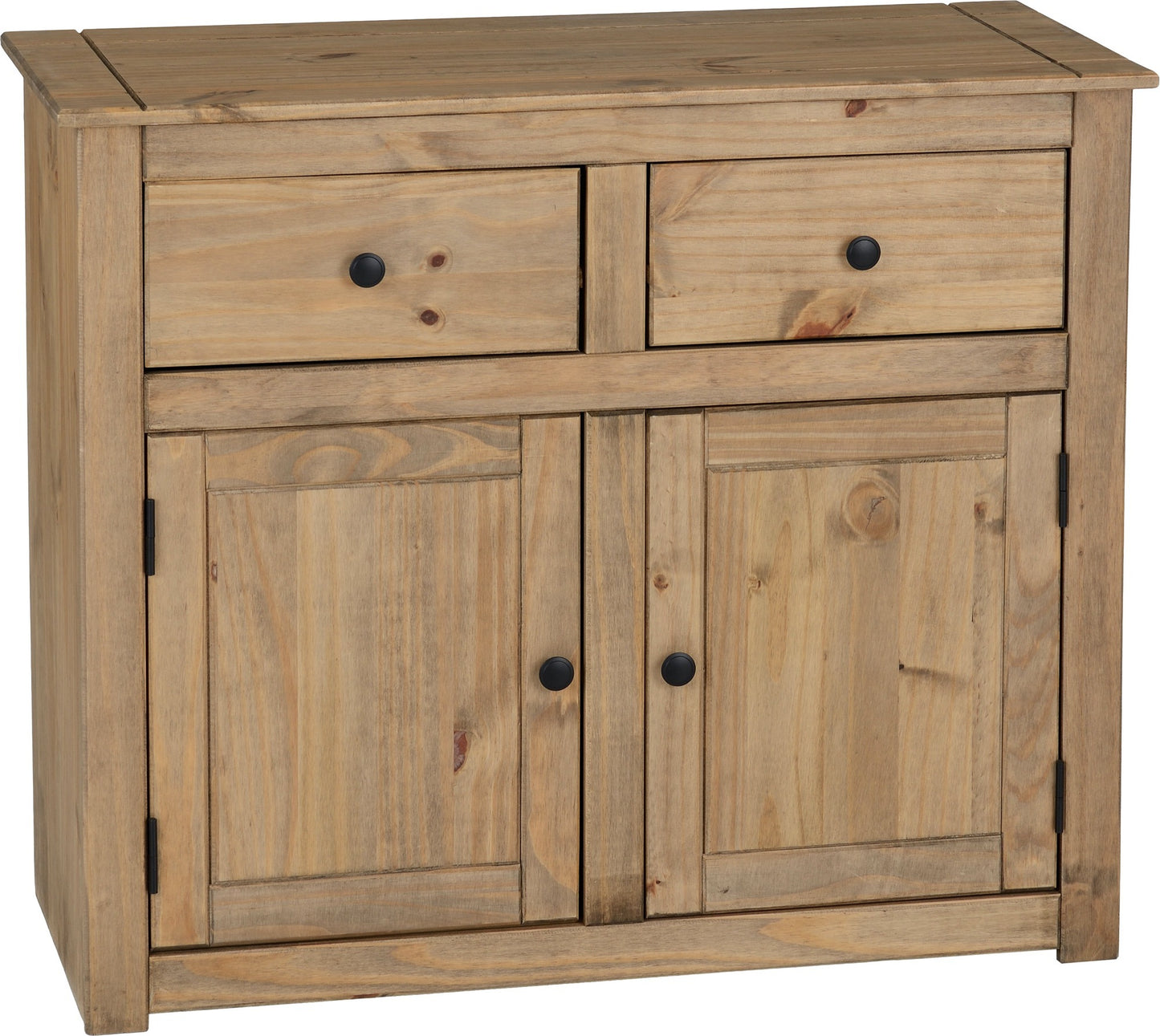 PANAMA 2 DOOR 2 DRAWER SIDEBOARD - NATURAL WAX