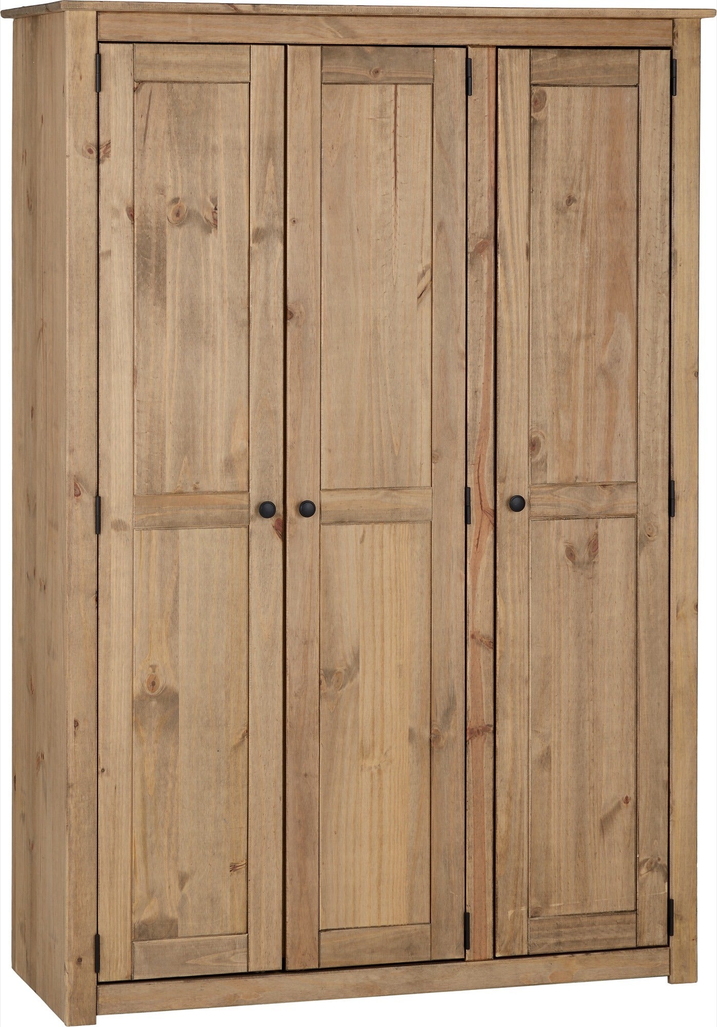 PANAMA 3 DOOR WARDROBE - NATURAL WAX