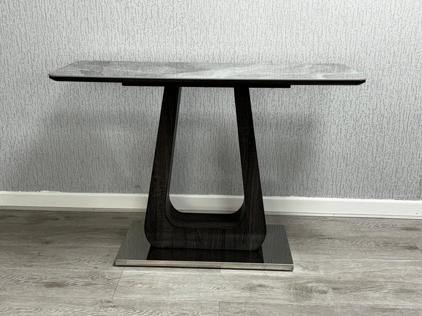 Zermatt Grey Ceramic Console Table