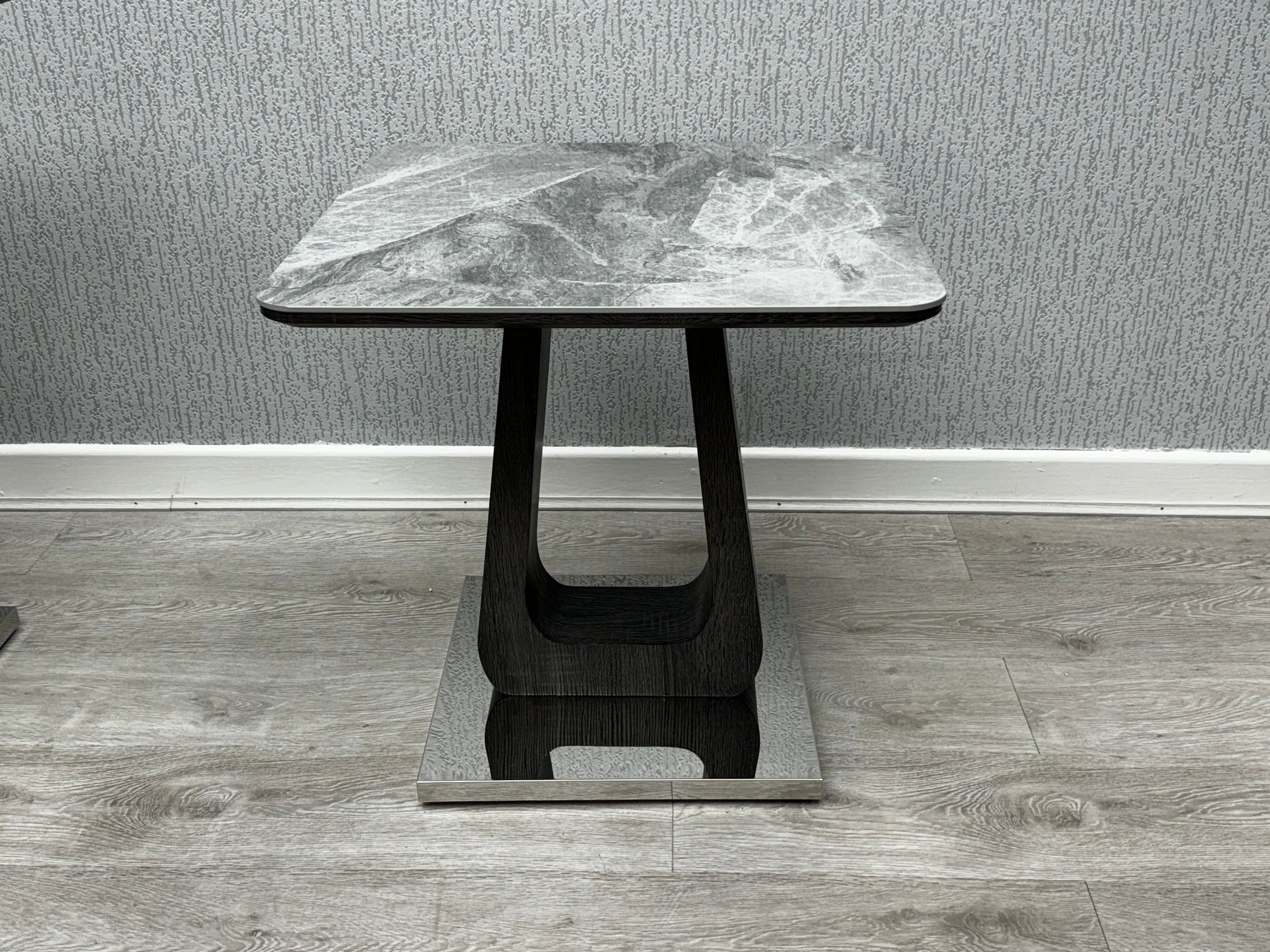 Zermatt Grey Ceramic Lamp Table