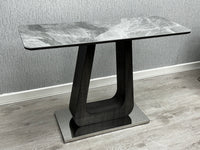 Zermatt Grey Ceramic Console Table