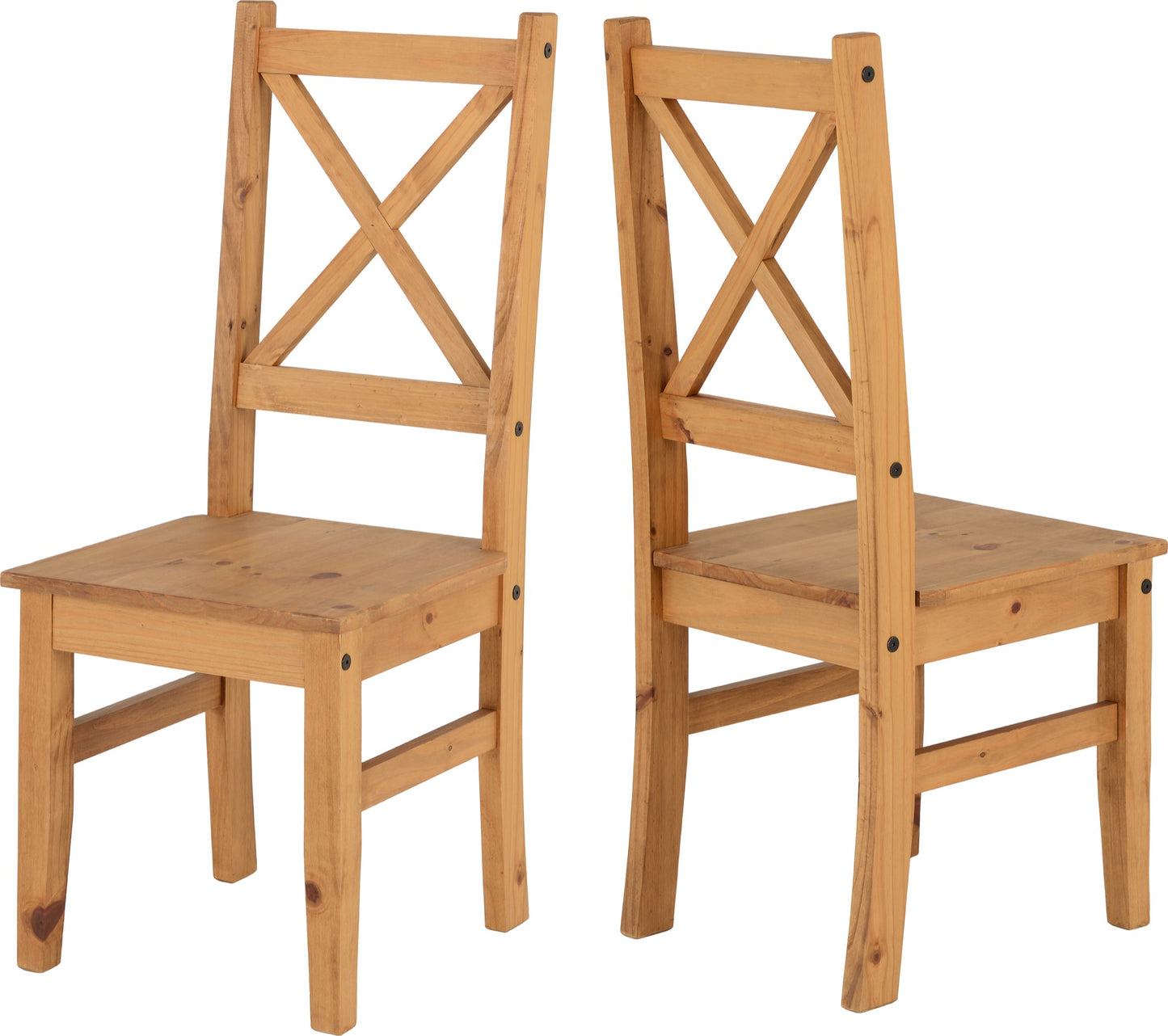 SALVADOR CHAIR (BOX OF 2) - DISTRESSED WAXED PINE