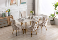 Sorrento Oval 150cm Ceramic Gold Table