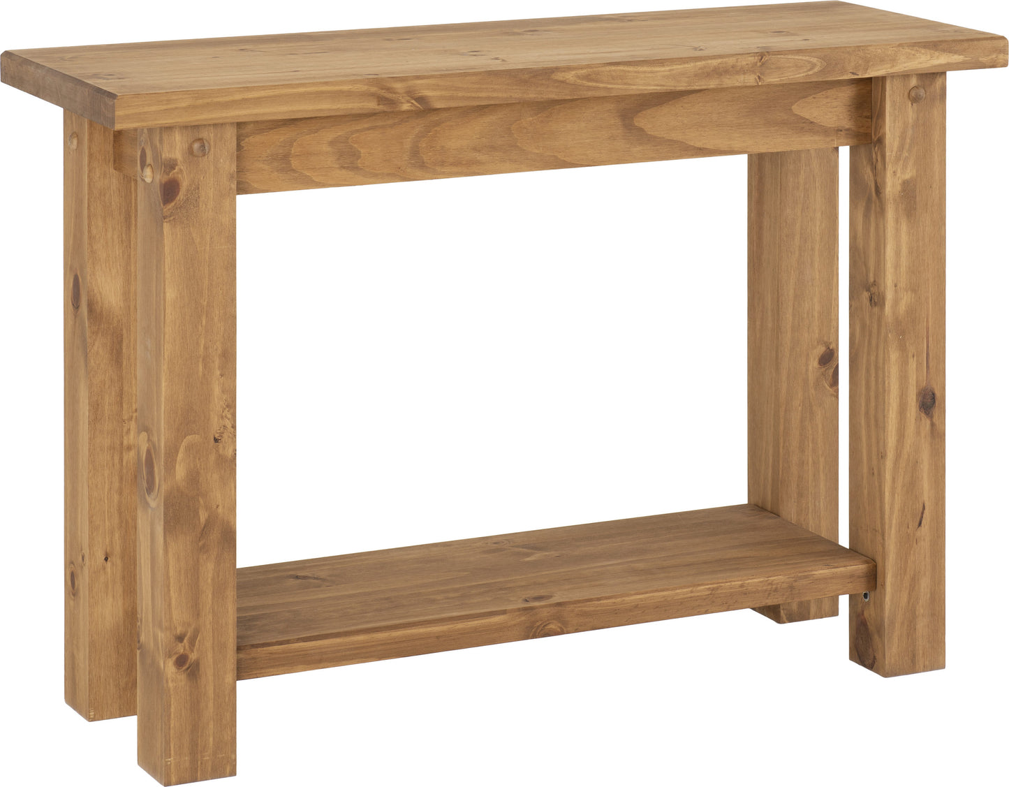 TORTILLA CONSOLE TABLE - DISTRESSED WAXED PINE