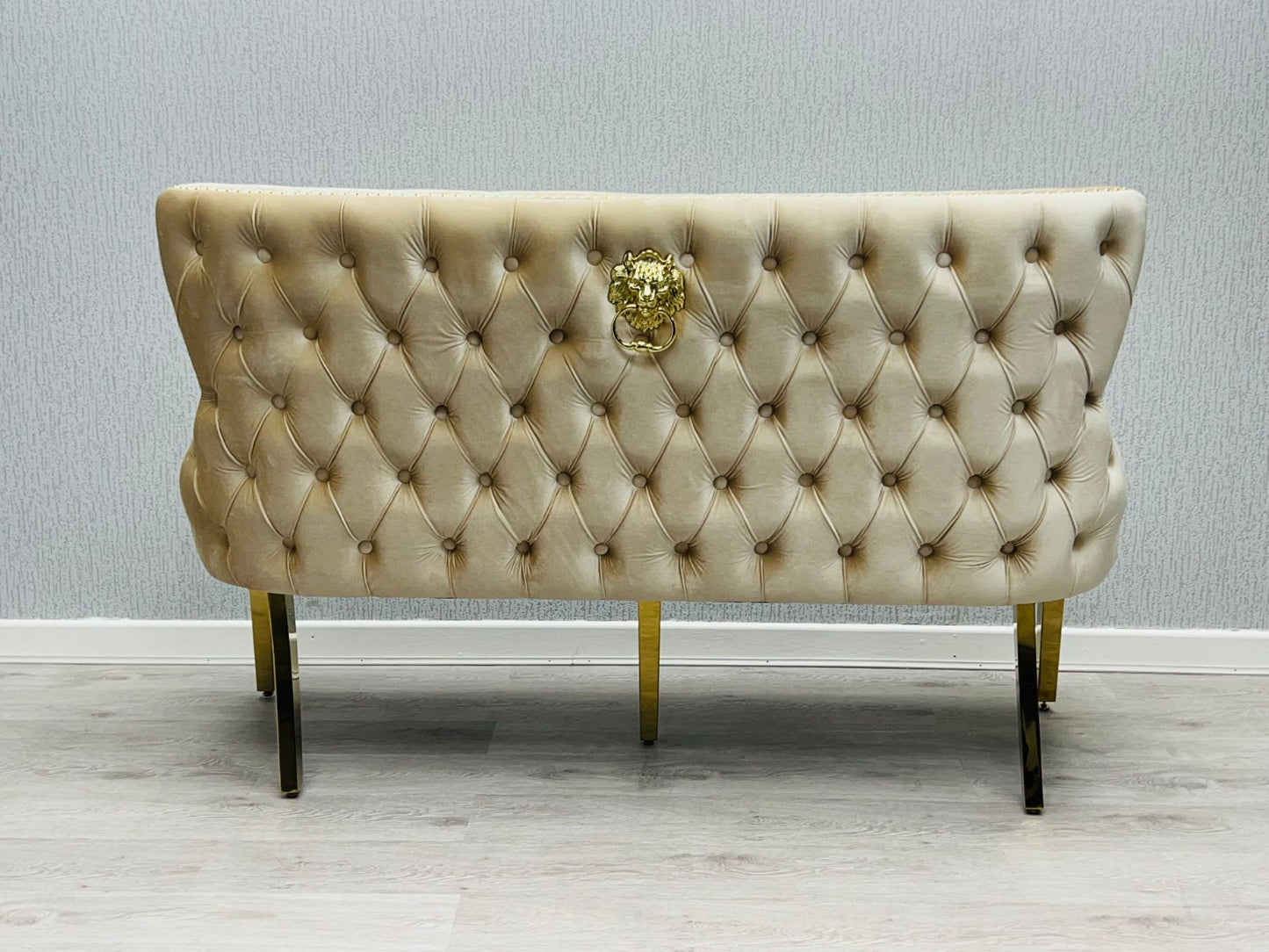 Victoria Cream Gold Luxury Bench