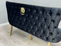 Victoria Black Gold Luxury Bench