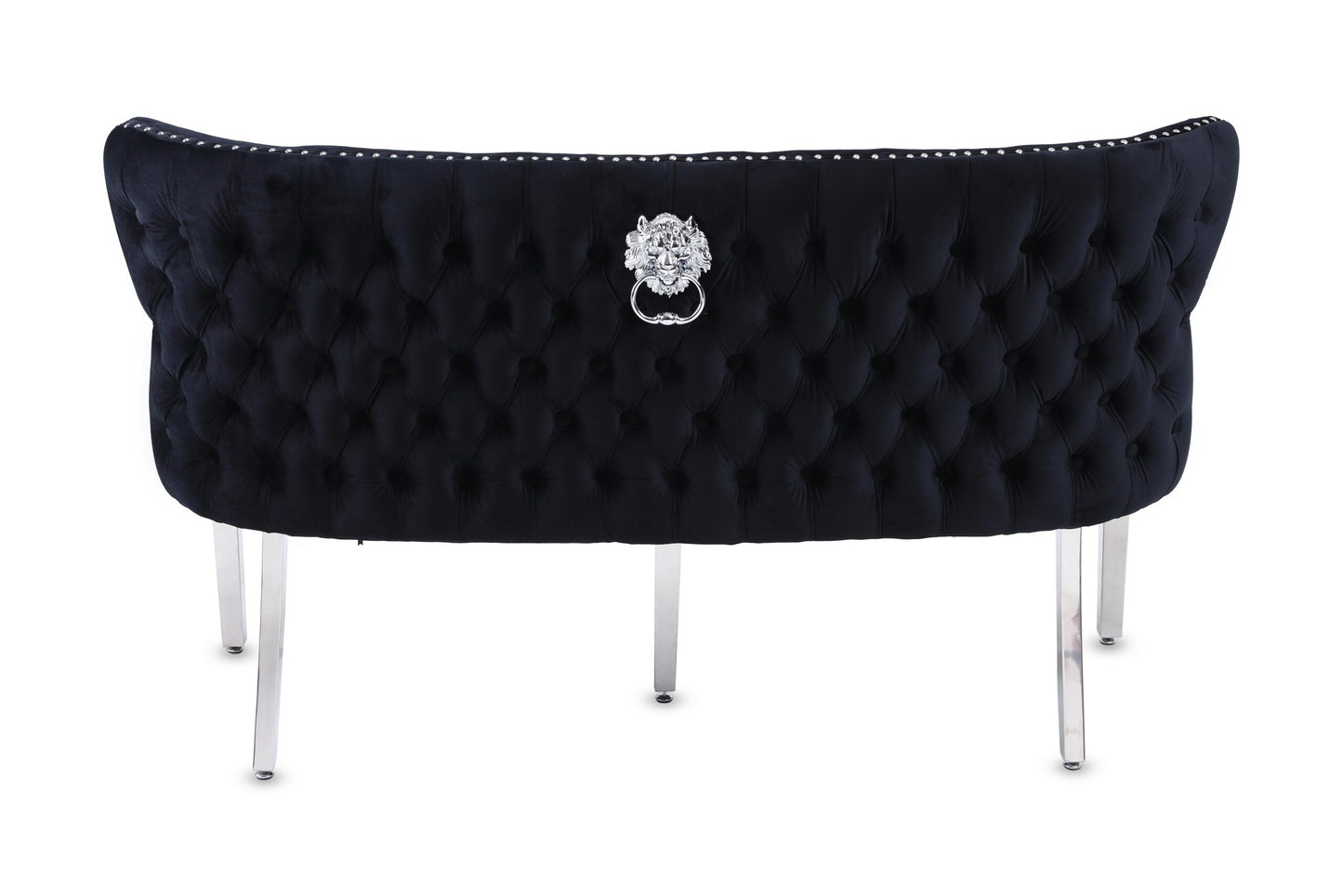 Valentino Black Velvet Bench