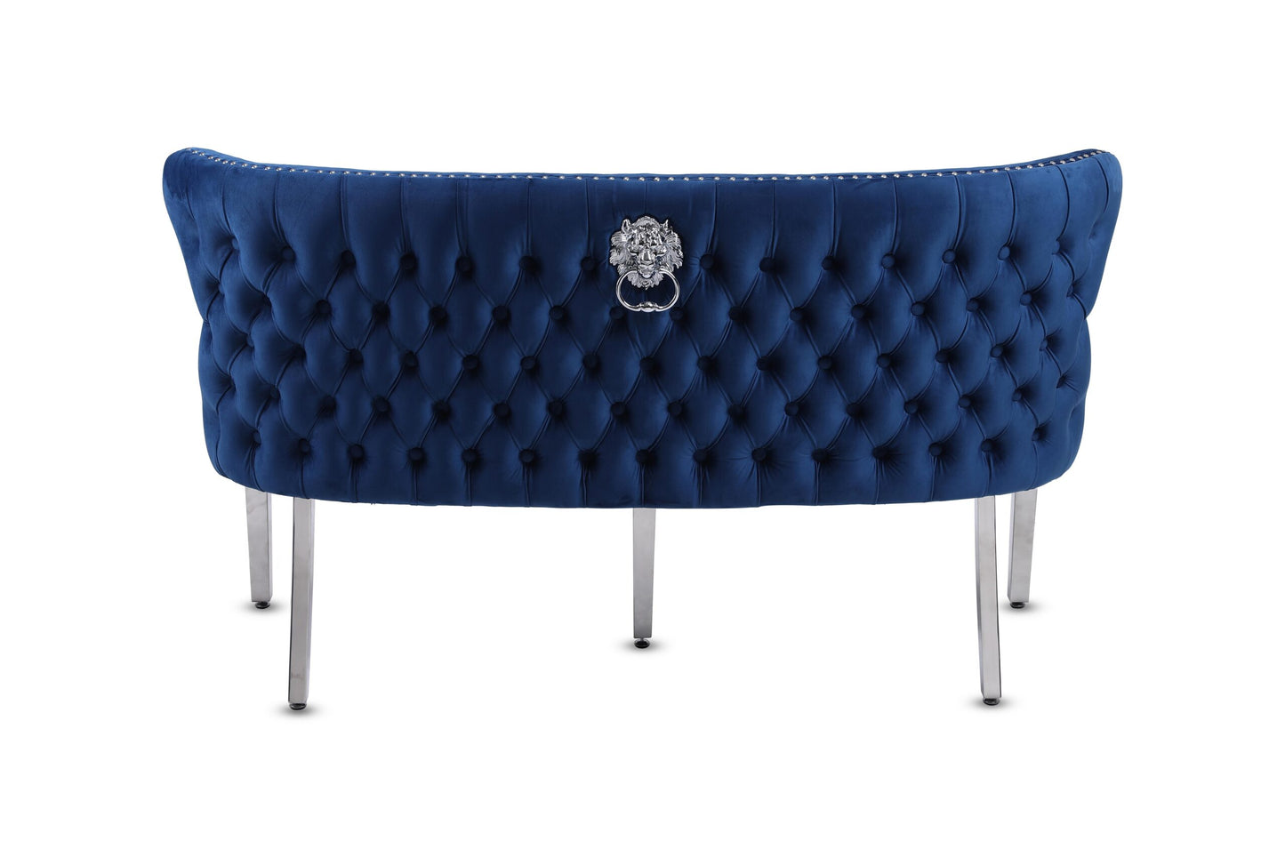 Valentino Navy Velvet Bench