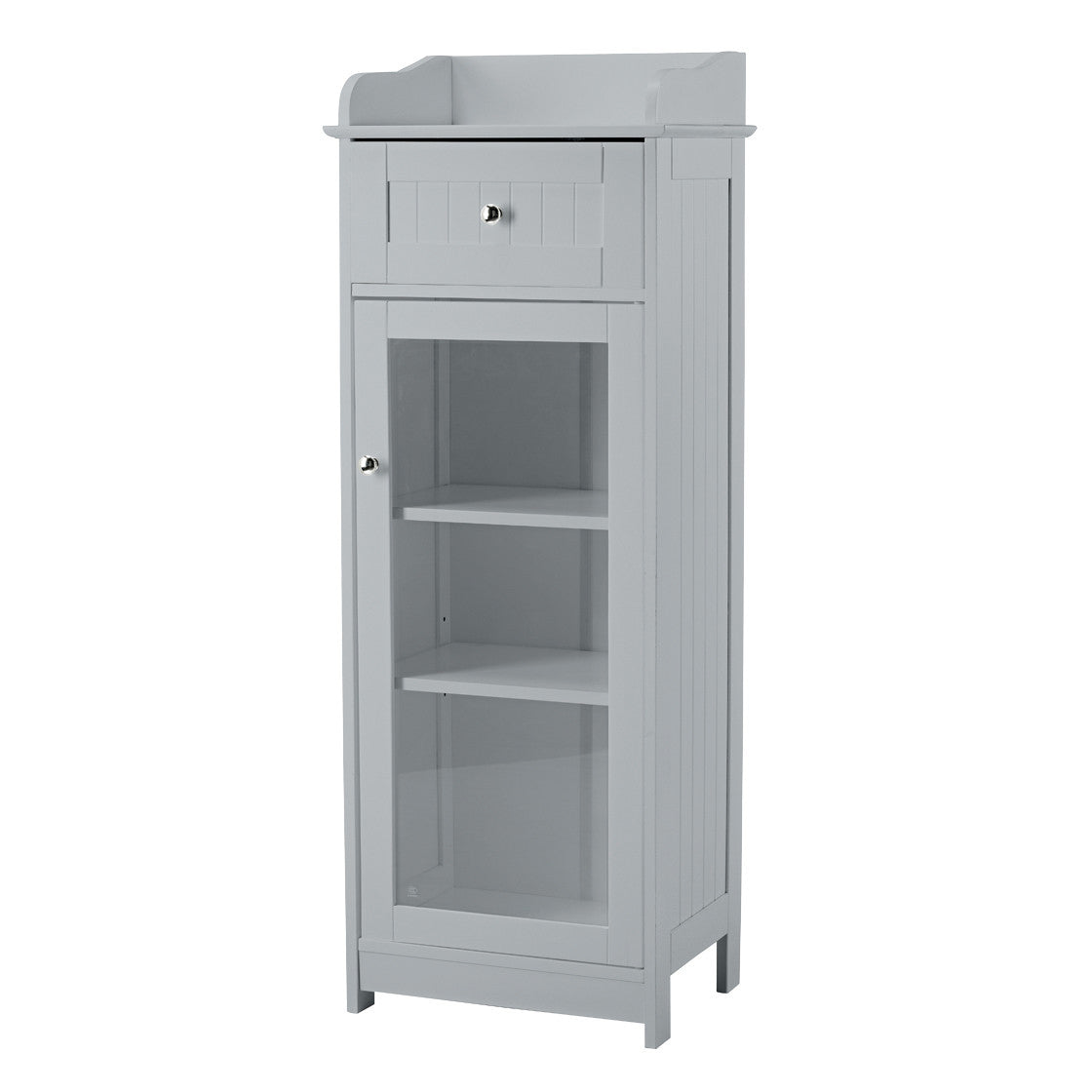 Alaska Glass Cabinet Grey