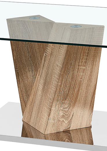 Alpha Coffee Table Oak Effect Base