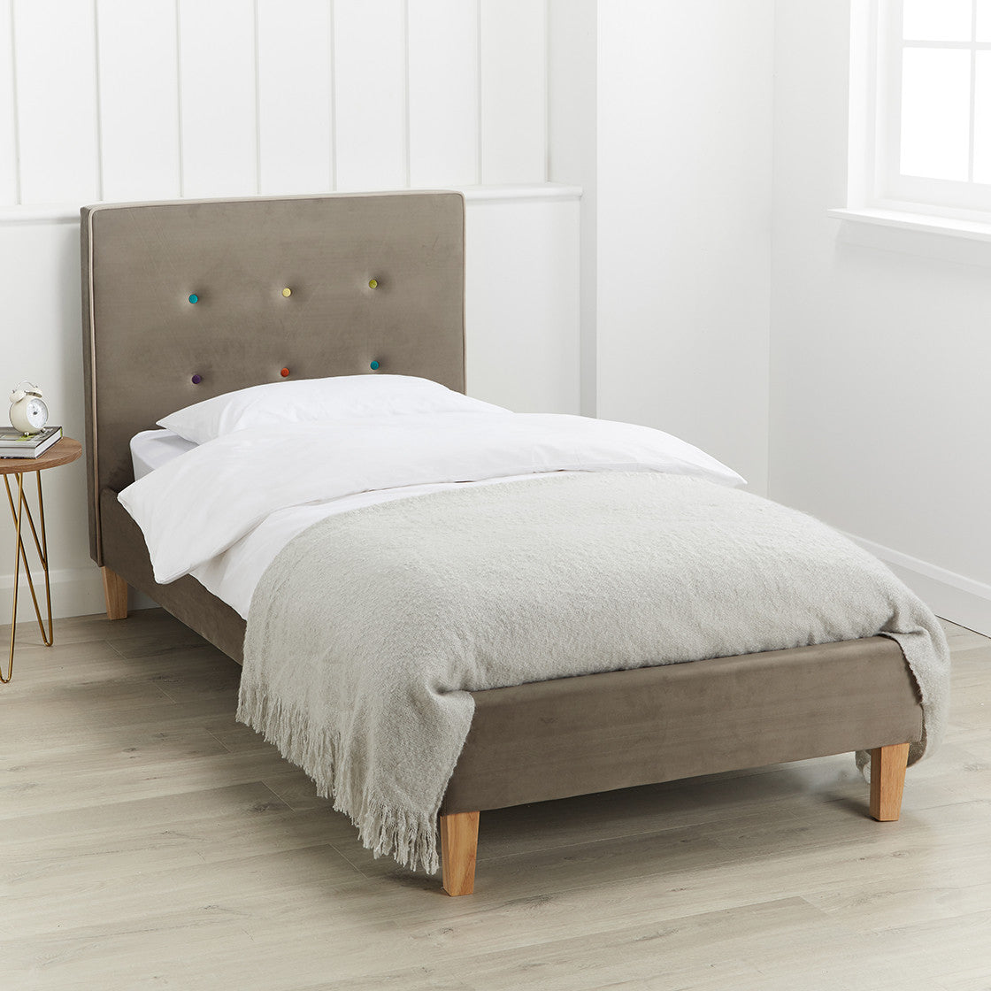 Camden Single Bed Grey