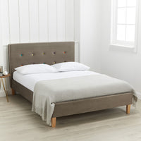 Camden Double Bed Grey