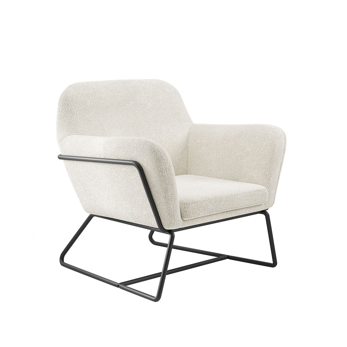 Charles Armchair Ivory Boucle