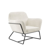 Charles Armchair Ivory Boucle