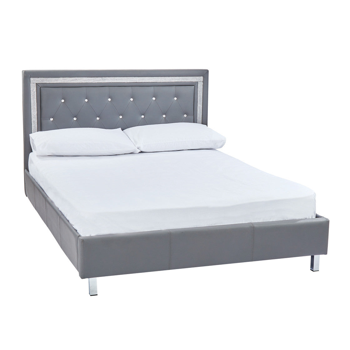 Crystalle Double Bed Grey