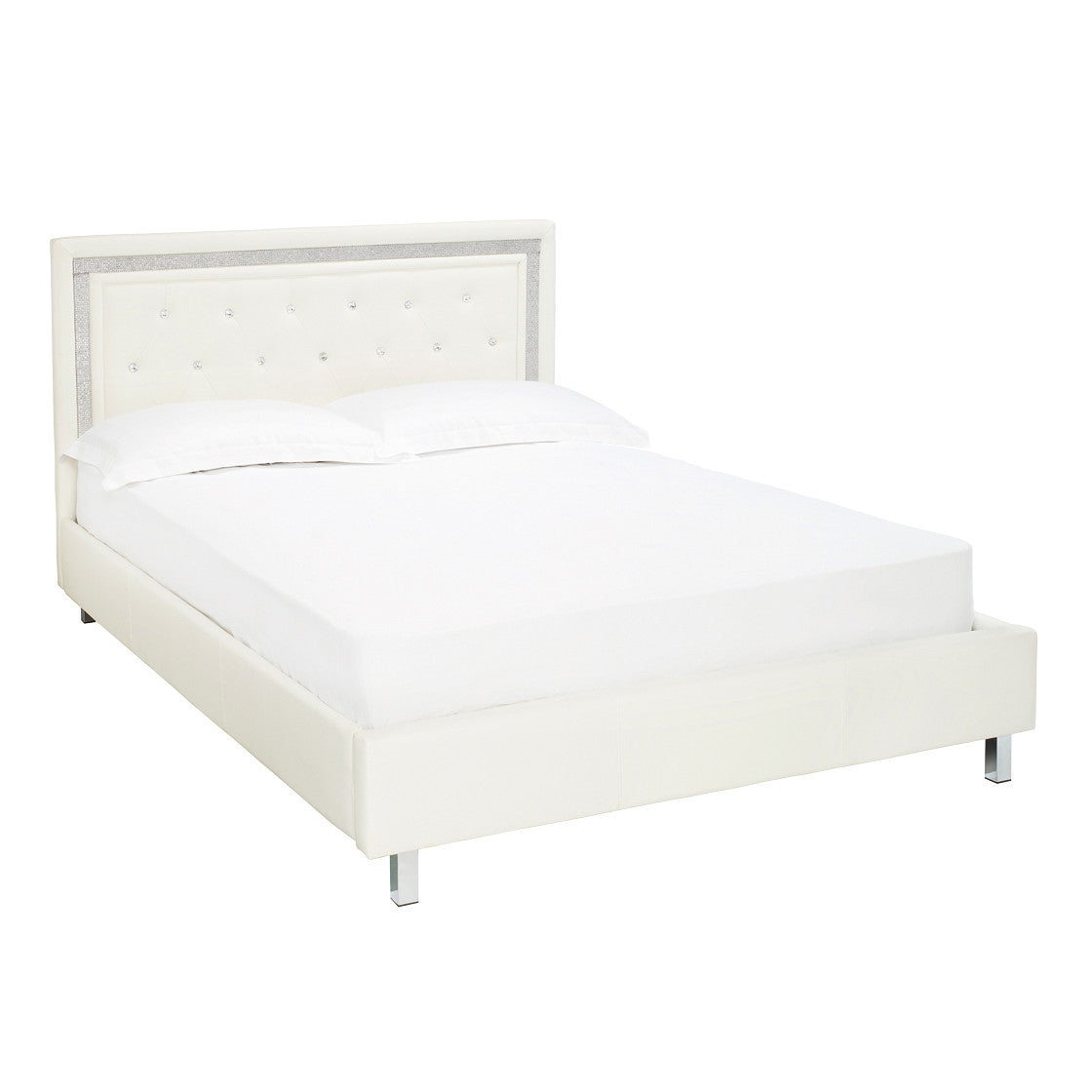 Crystalle Double Bed White