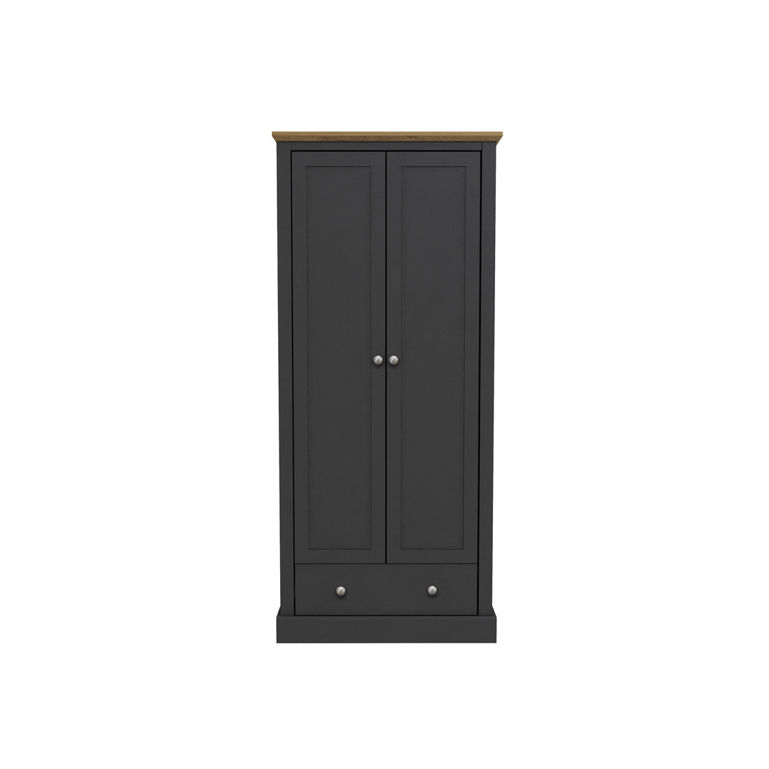 Devon 2 Door Wardrobe Charcoal